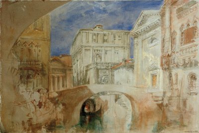 Die Kirche von San Luca und die Rückseite des Palazzo Grimani von Joseph Mallord William Turner